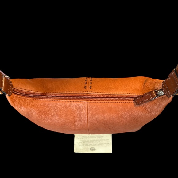 EUC Fossil Brown Leather Hobo Bag Shoulder Bag - Picture 4 of 11